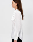 Rosette Blouse, White