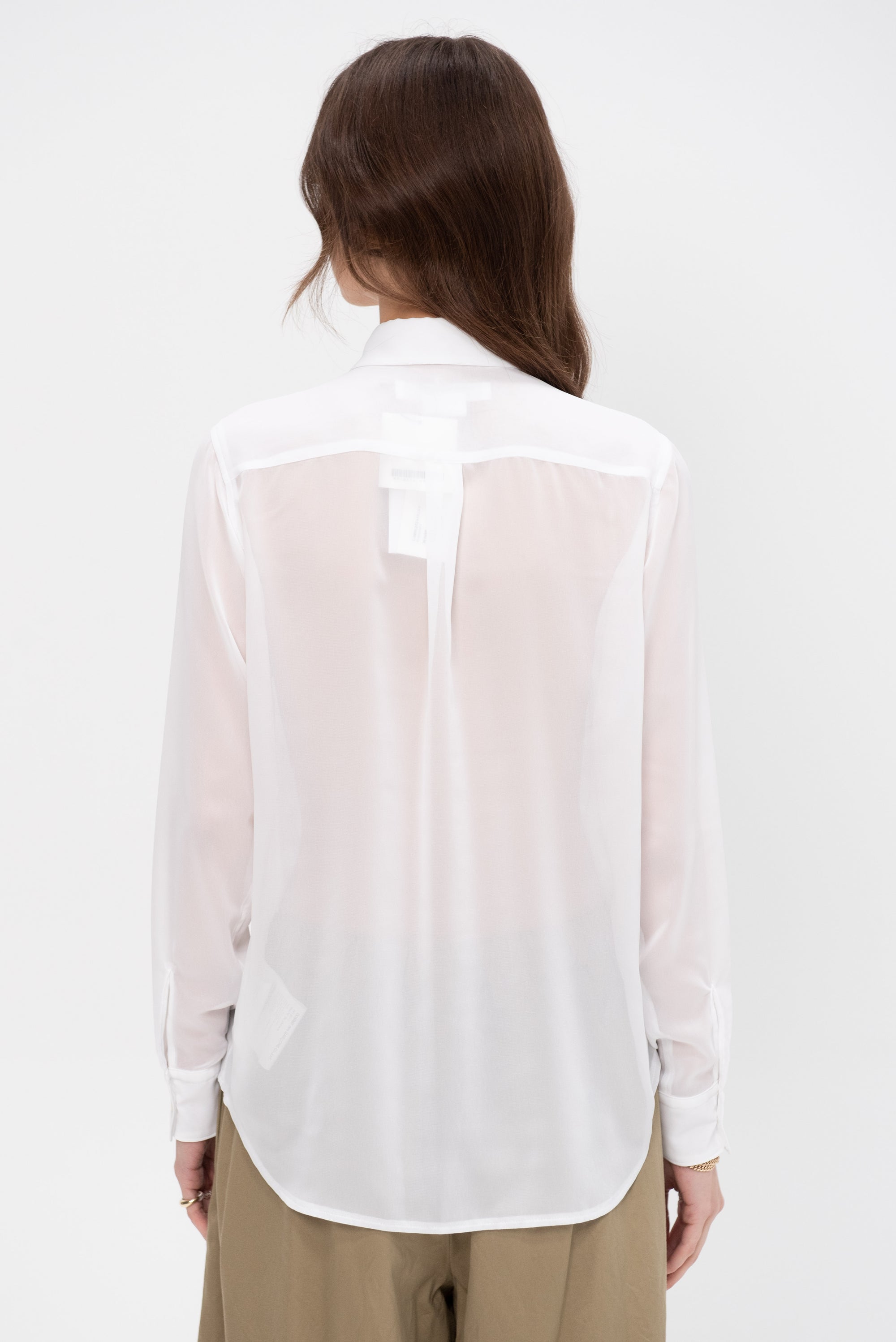 Ruffled Blouse, White
