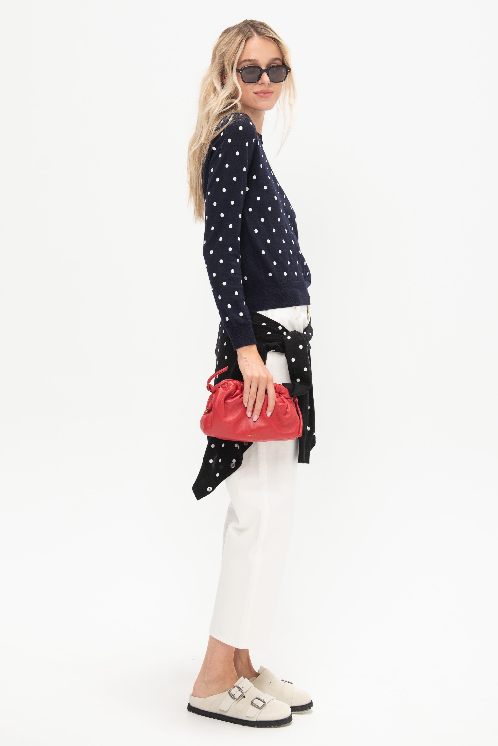Polkadot Sweater, Navy