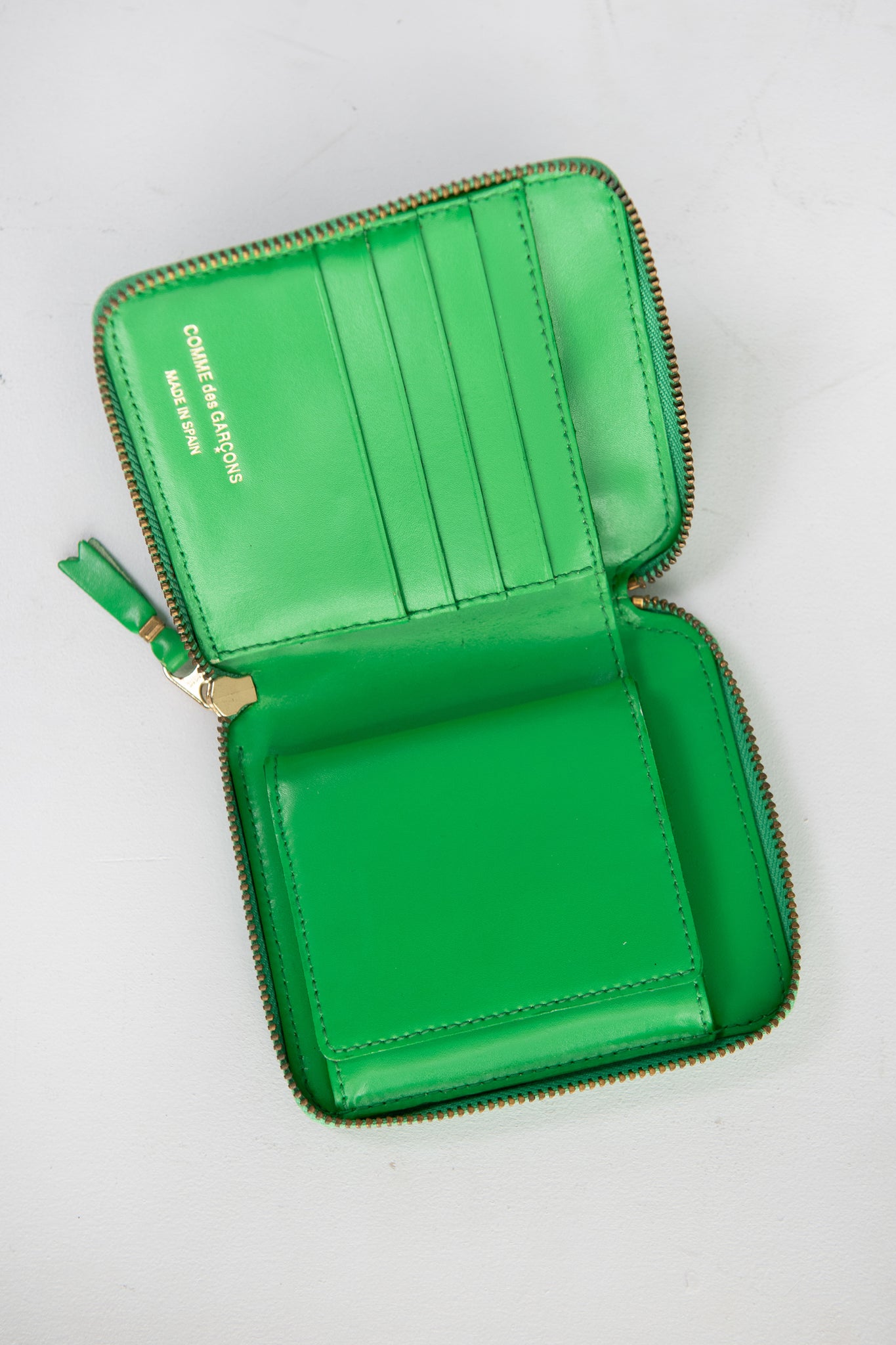 Comme des Garçons - Embossed Leather Wallet, Green
