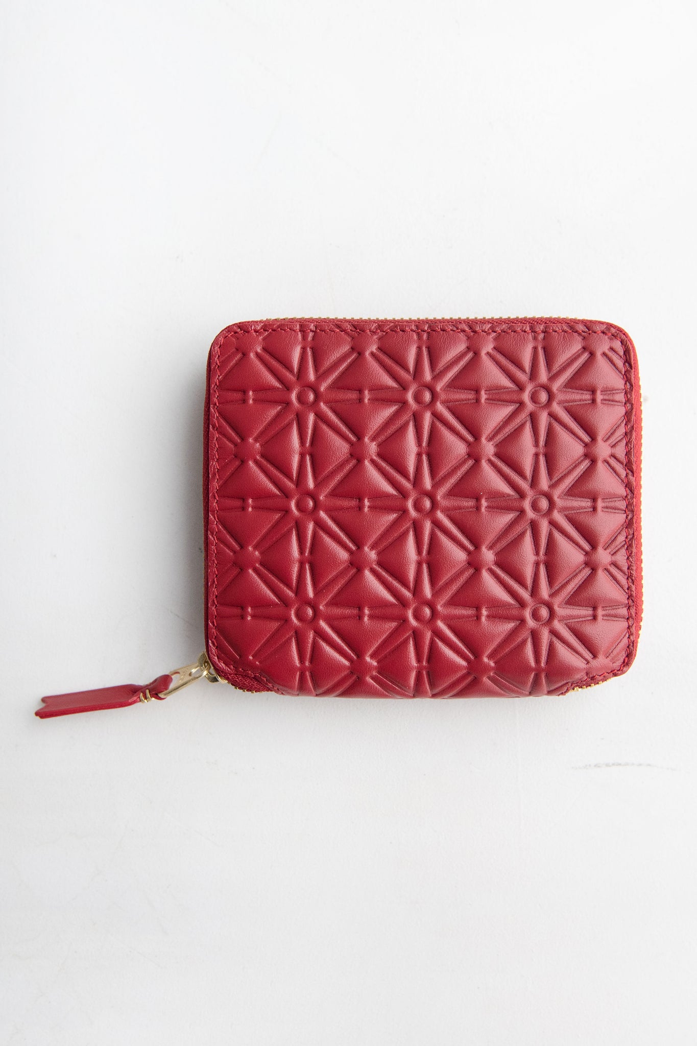 Comme des Garçons - Embossed Leather Wallet, Red