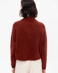 Baby Alpaca Polo Sweater, Terracota