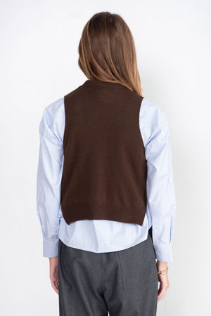 CORDERA - Wool and Cashmere Waistcoat, Brown