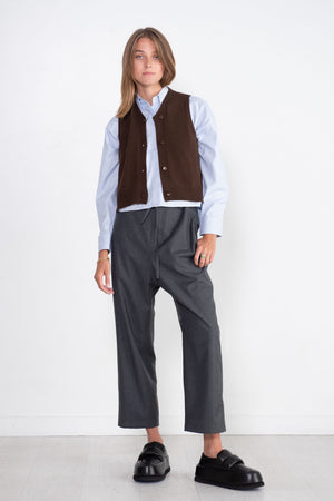 CORDERA - Wool and Cashmere Waistcoat, Brown