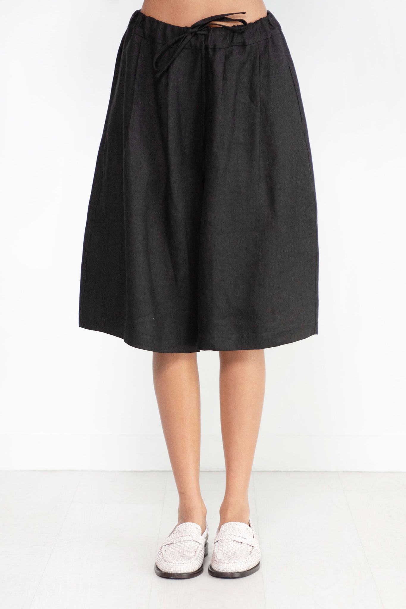 Cordera Black Drawstring Shorts