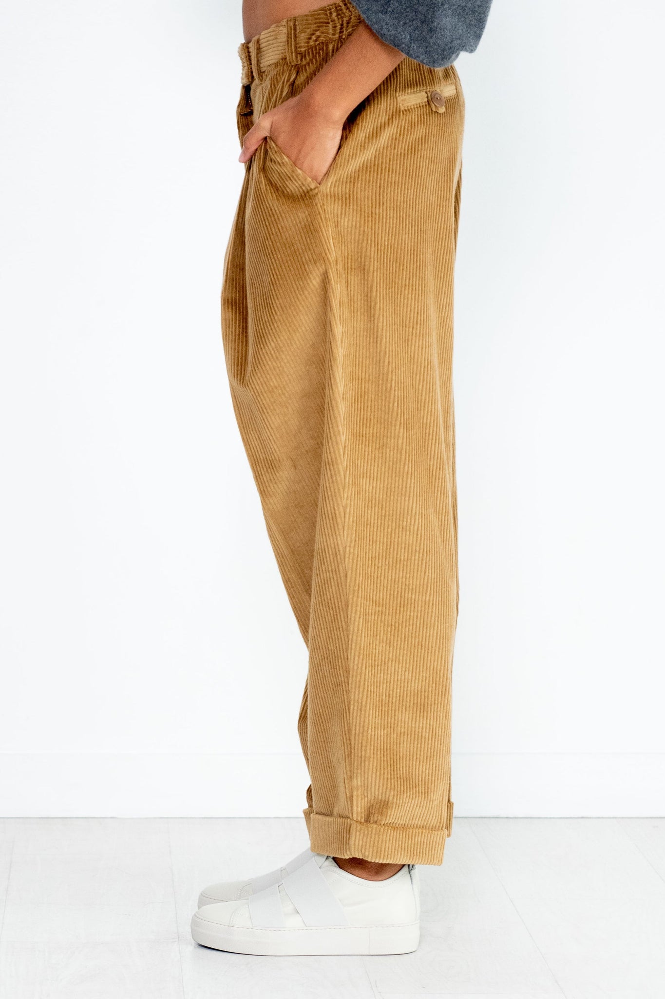 CORDERA - Cotton Cord Masculine Pants, Miel