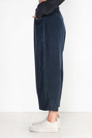 CORDERA - Corduroy Baggy Pants, Dark Navy
