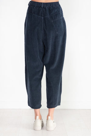 CORDERA - Corduroy Baggy Pants, Dark Navy