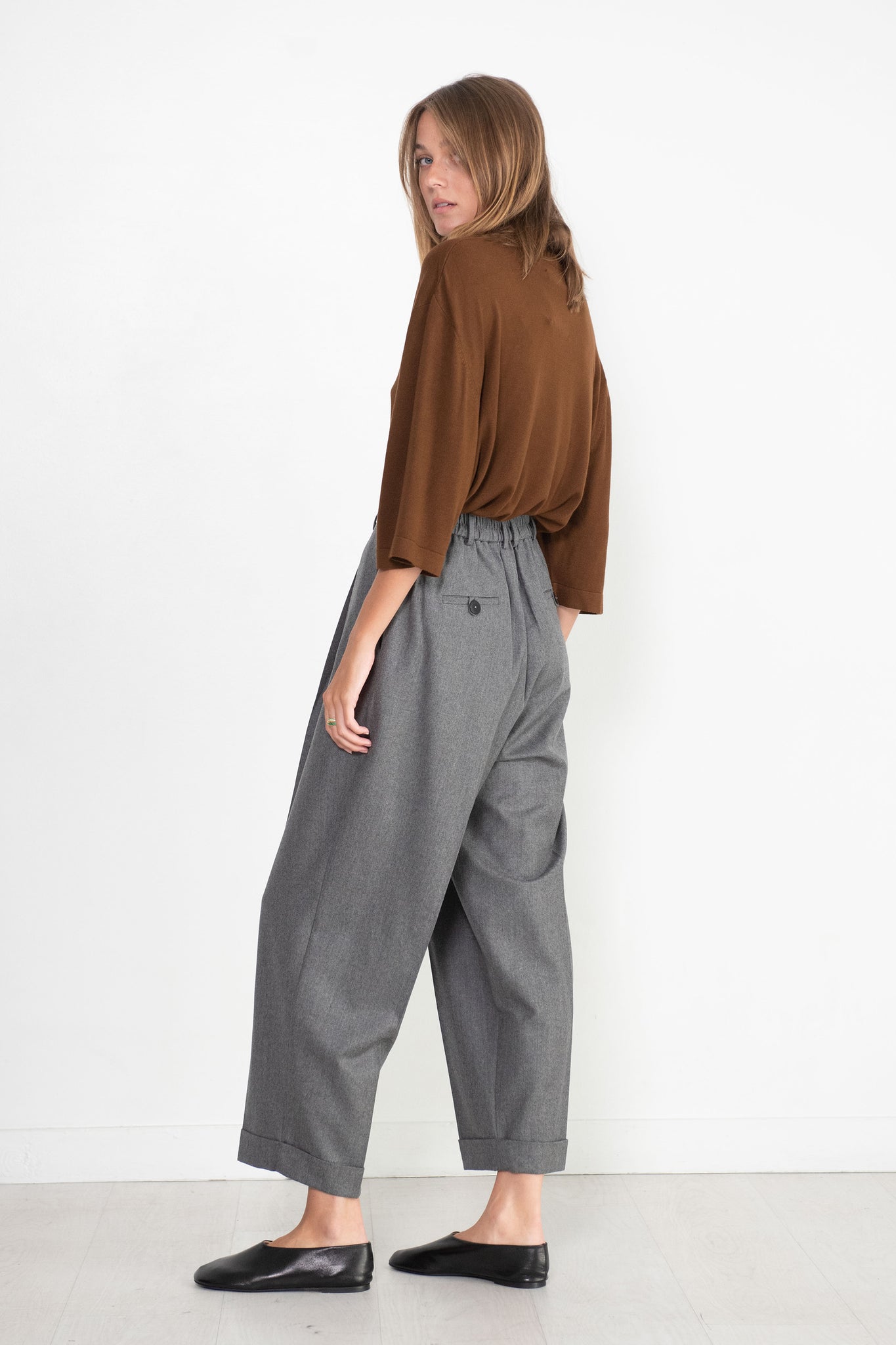 CORDERA - Wool Maculine Pants, Grey