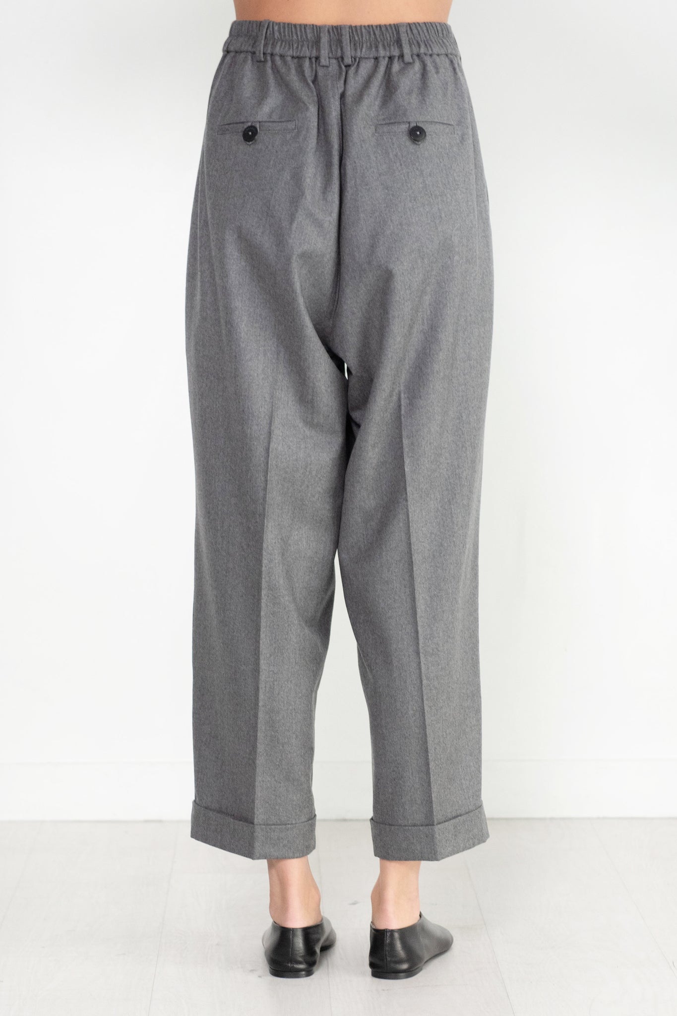 CORDERA - Wool Maculine Pants, Grey