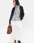 Merino Wool Collar Cardigan, Anthracite