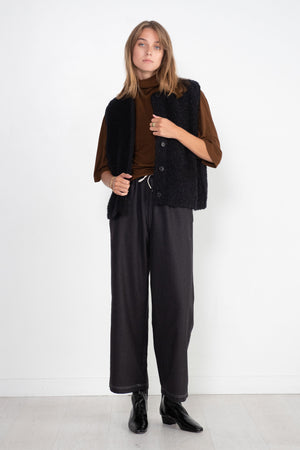 CORDERA - Wool and Mohair Waistcoat, Black