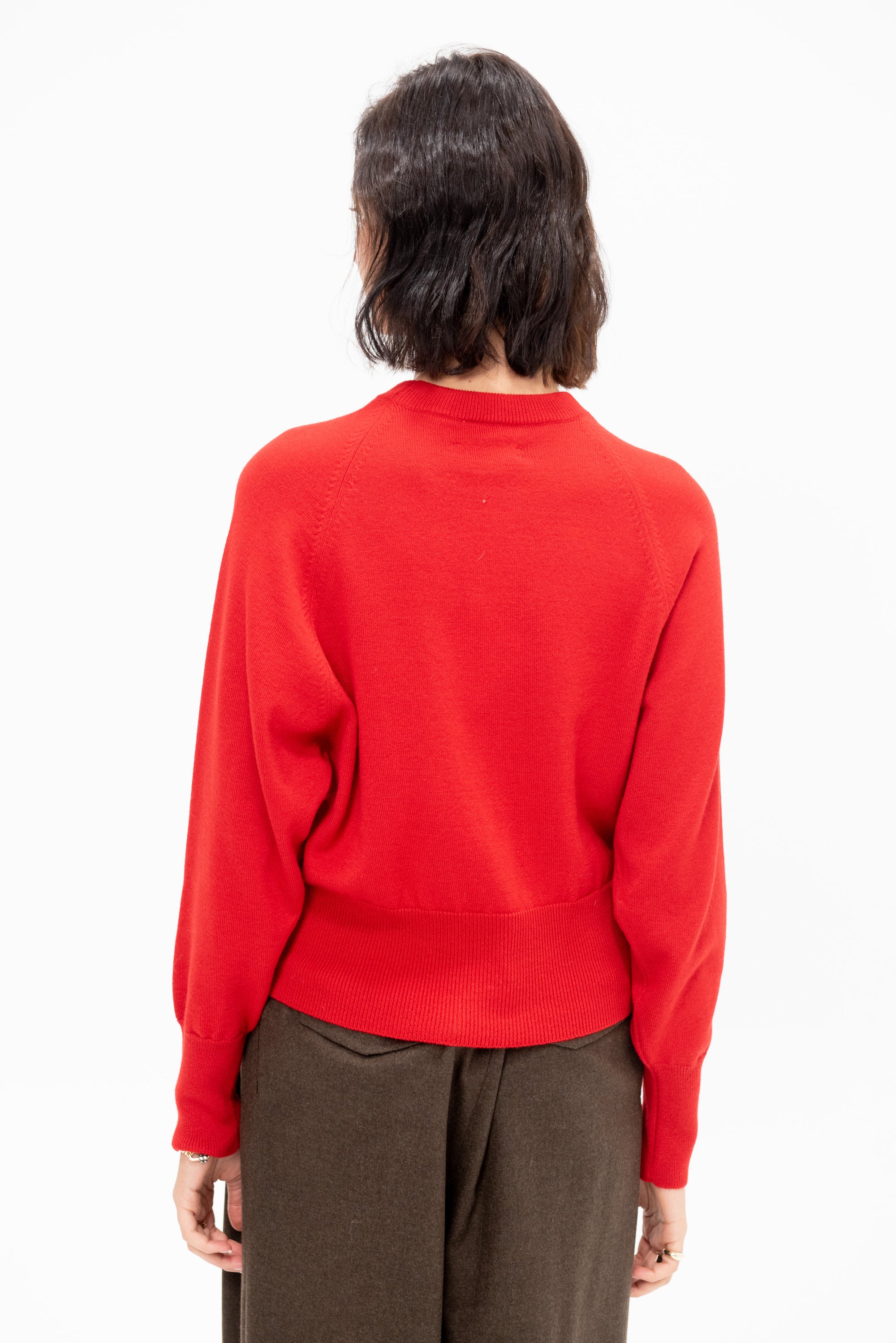 Merino Wool Sweater, Red