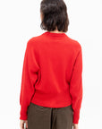 Merino Wool Sweater, Red