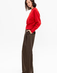 Merino Wool Sweater, Red