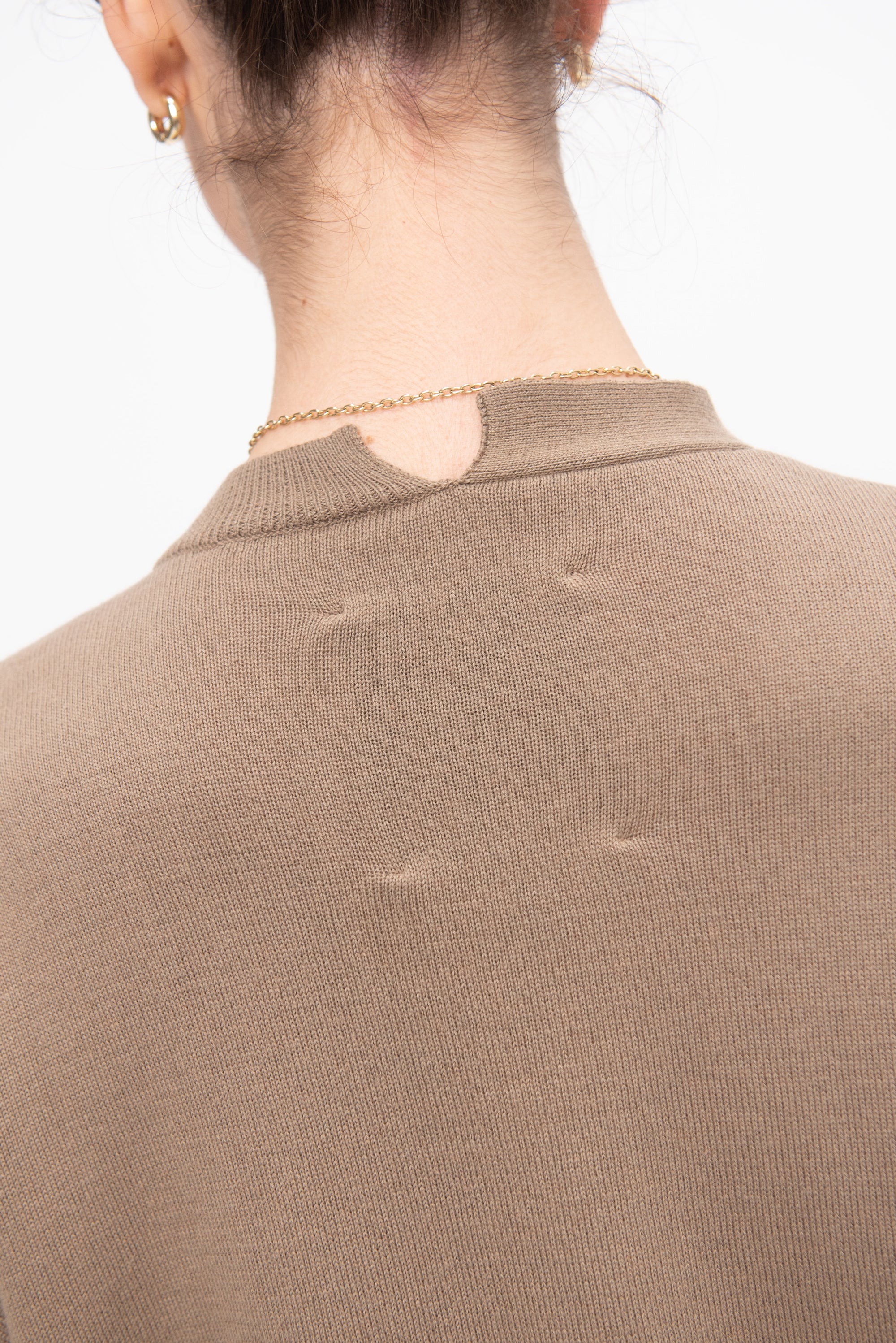 Cotton &amp; Cashmere Cardigan, Taupe