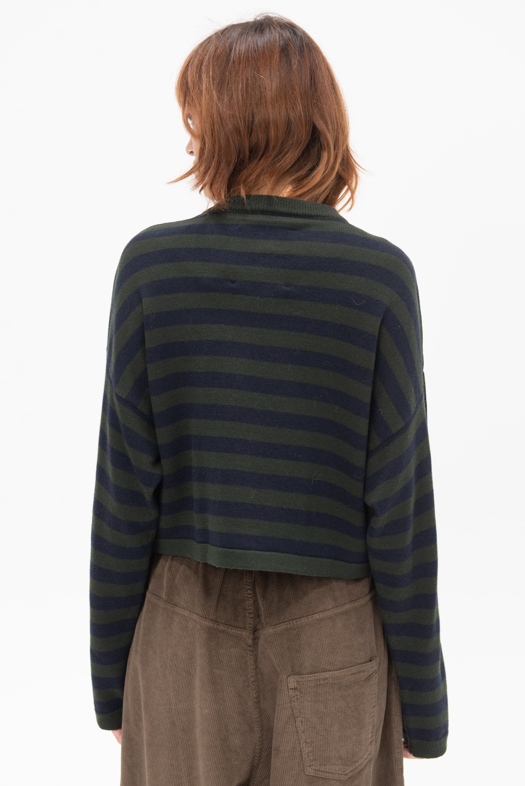 CORDERA - Merino Wool Striped Cardigan, Stripe