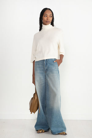 CORDERA - Cotton & Cashmere Turtleneck Sweater, Natural