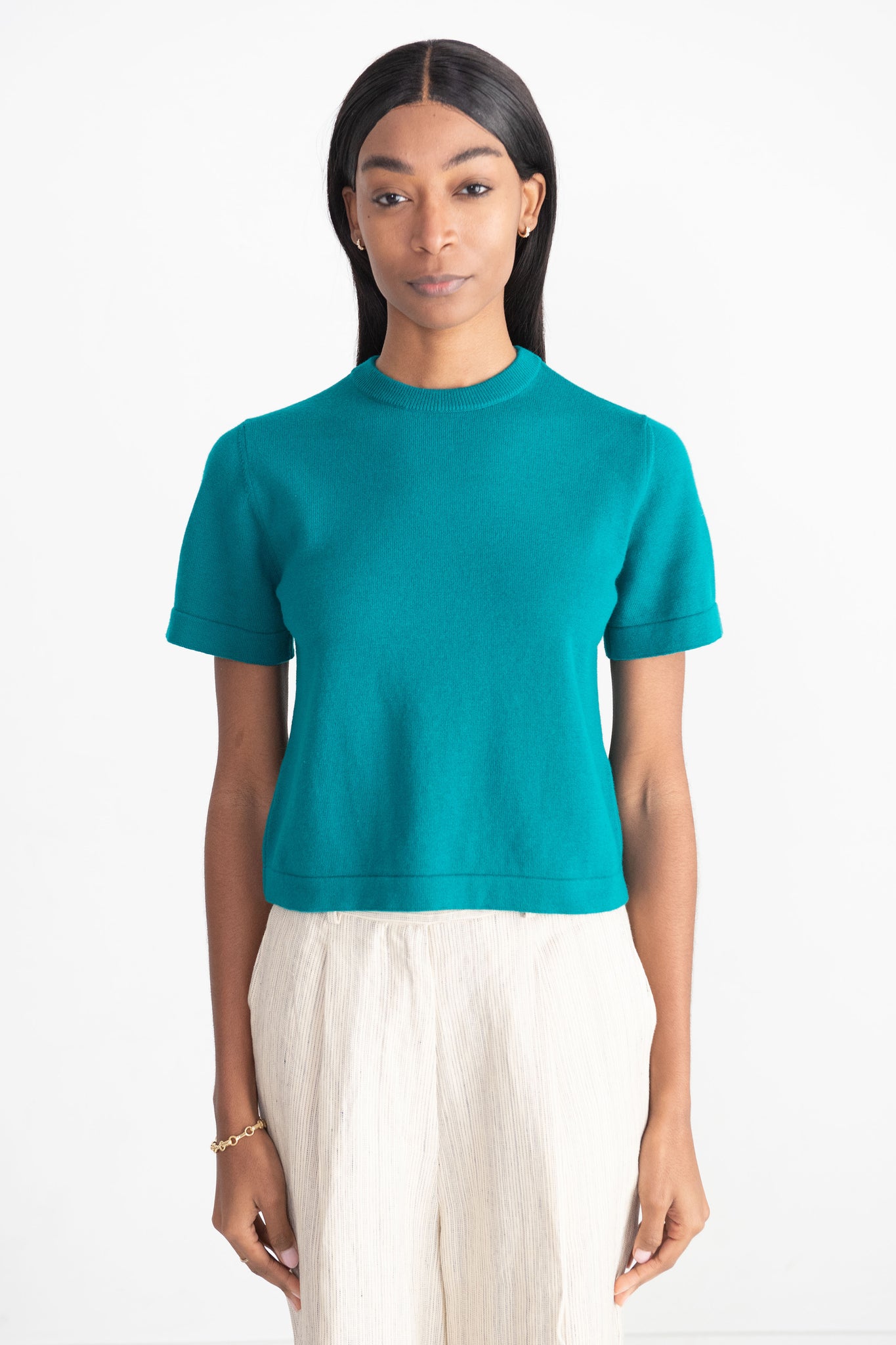 CORDERA - Merino Wool T-shirt, Teal