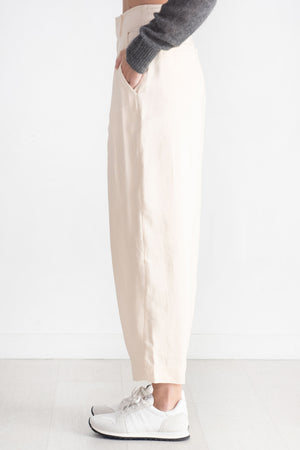 Apiece Apart - Textured Drape Bari Trouser, Cream