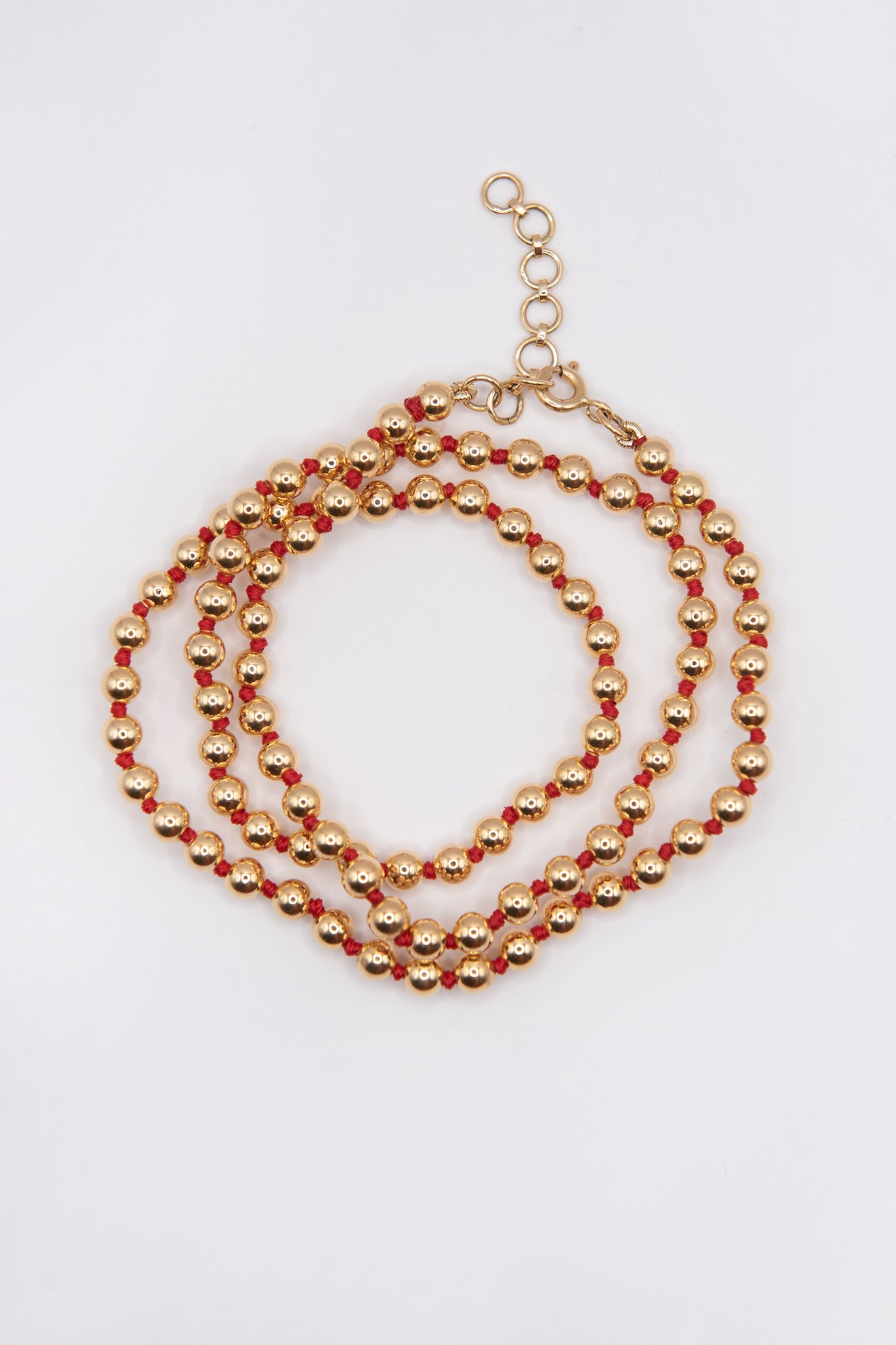 JOANNA DAHDAH - 4mm Beads Necklace, Yellow Gold