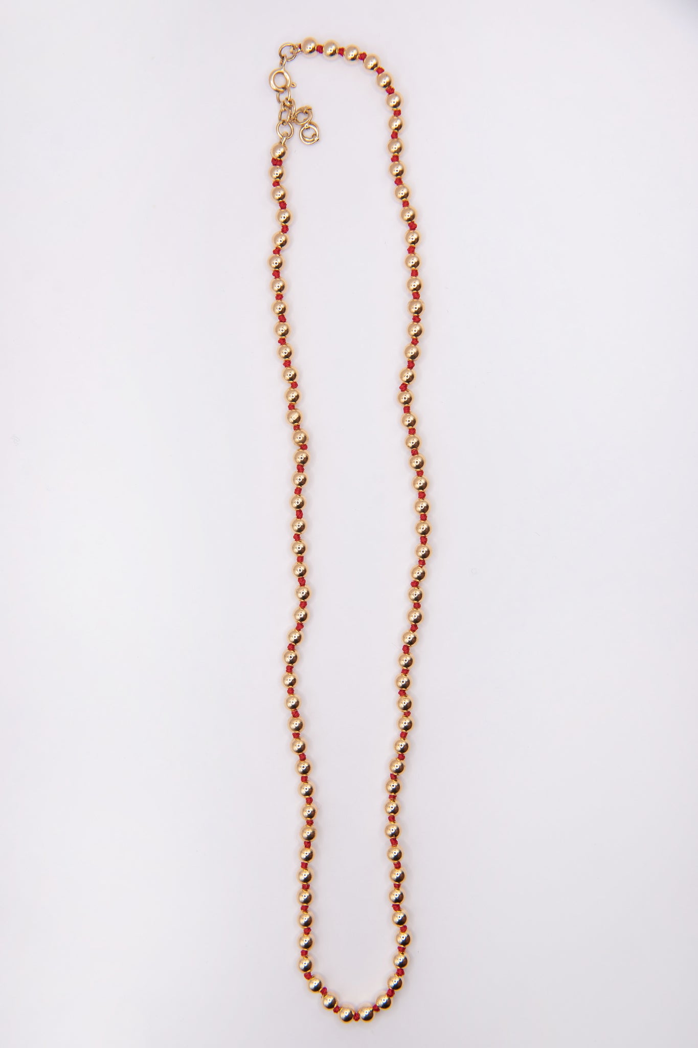 JOANNA DAHDAH - 4mm Beads Necklace, Yellow Gold