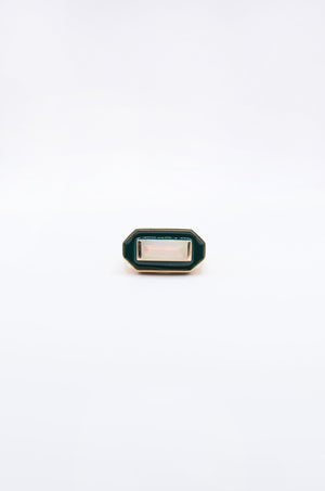 ALIITA - Deco Maxi Baguette Enamel Ring