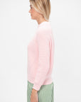 Chelsea Solid Cotton Sweater, Petal