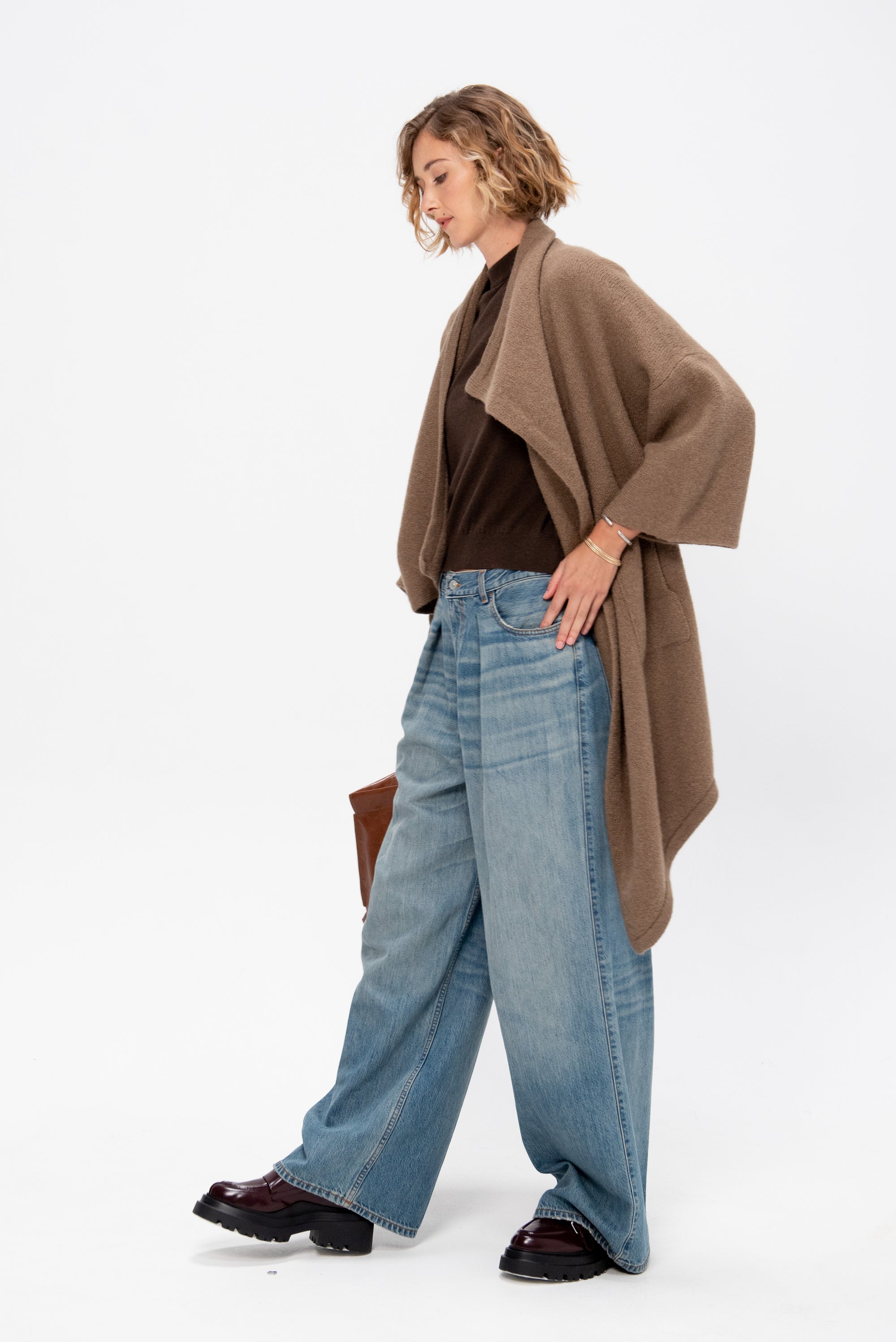 Irelia Fine Merino Wool Top, Moss