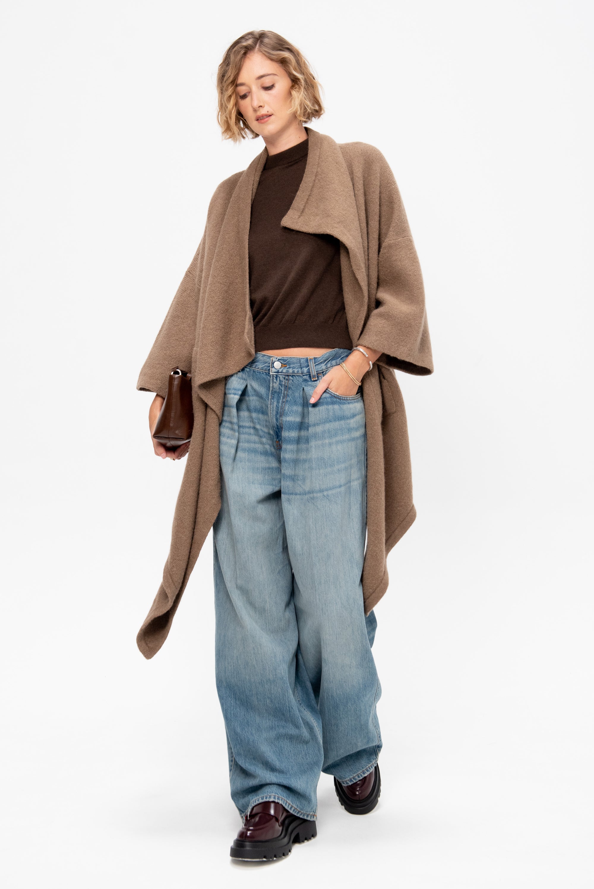 Irelia Fine Merino Wool Top, Moss