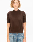 Irelia Fine Merino Wool Top, Moss
