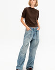 Irelia Fine Merino Wool Top, Moss