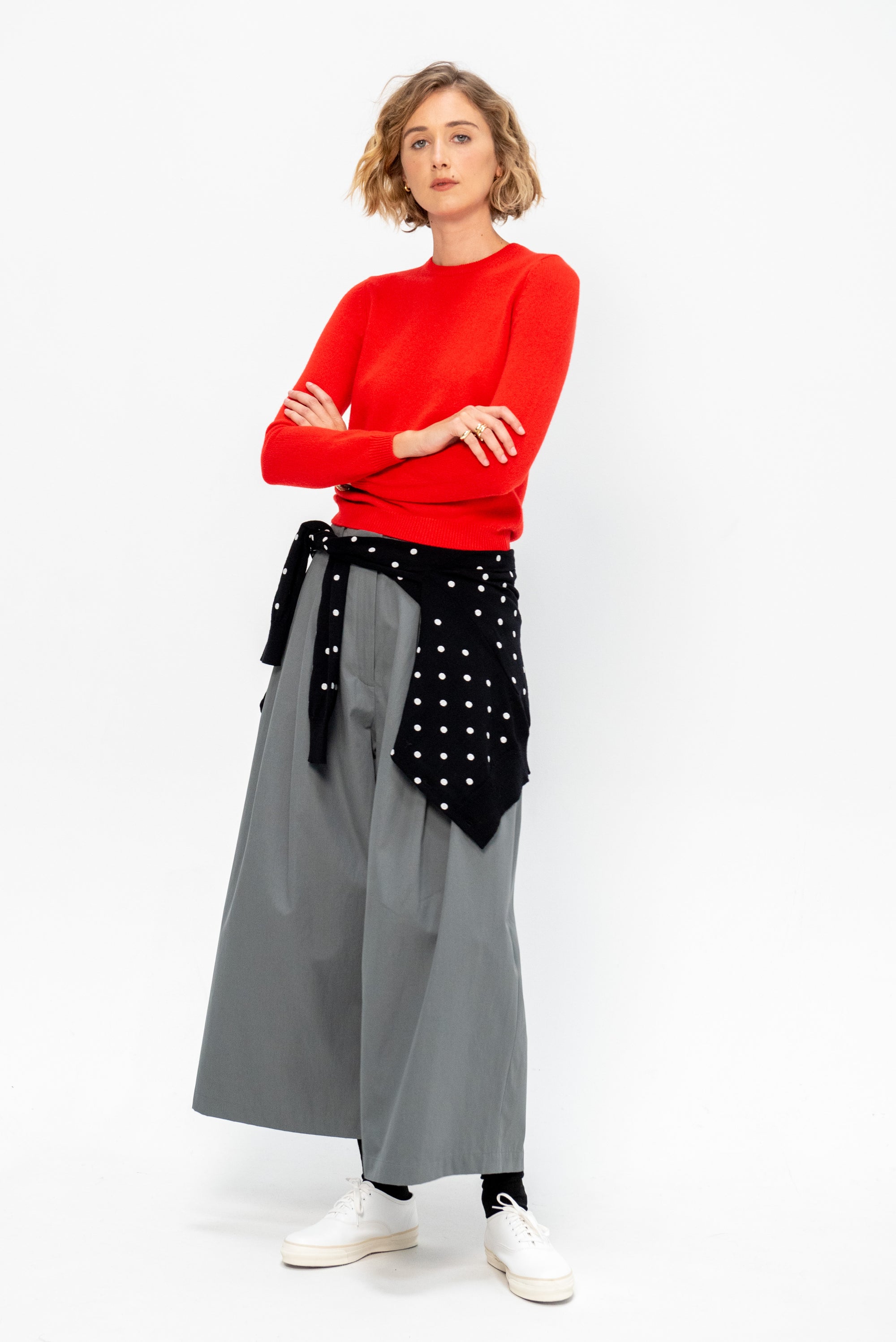 Lulu Cashmere Sweater, Scarlet