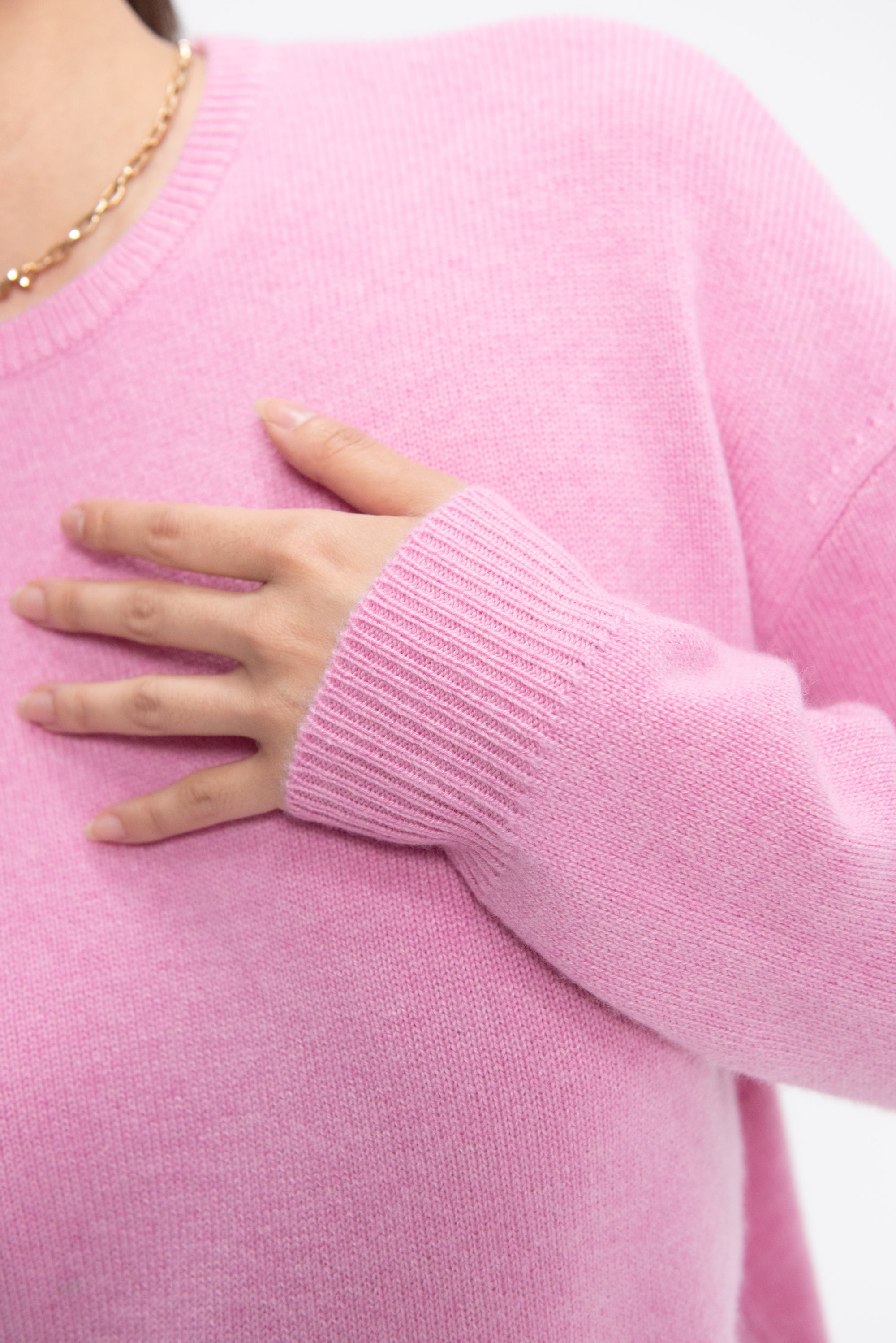 DEMYLEE - Artemis Cashmere Sweater, Bright Pink