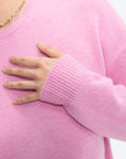 DEMYLEE - Artemis Cashmere Sweater, Bright Pink