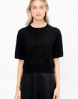 Solange Superfine Merino Top, Black