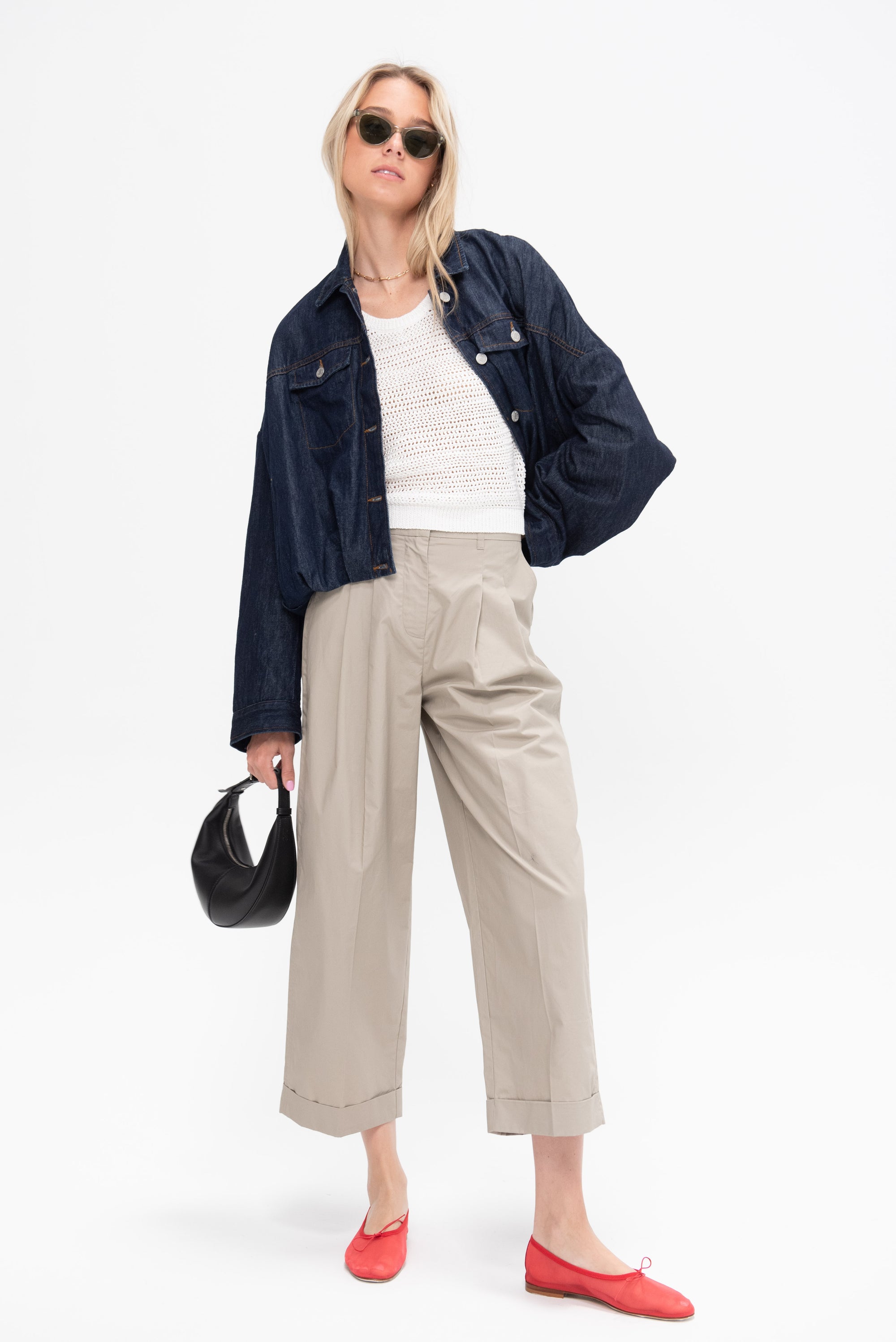 Taylor Cotton Vest, Off-White