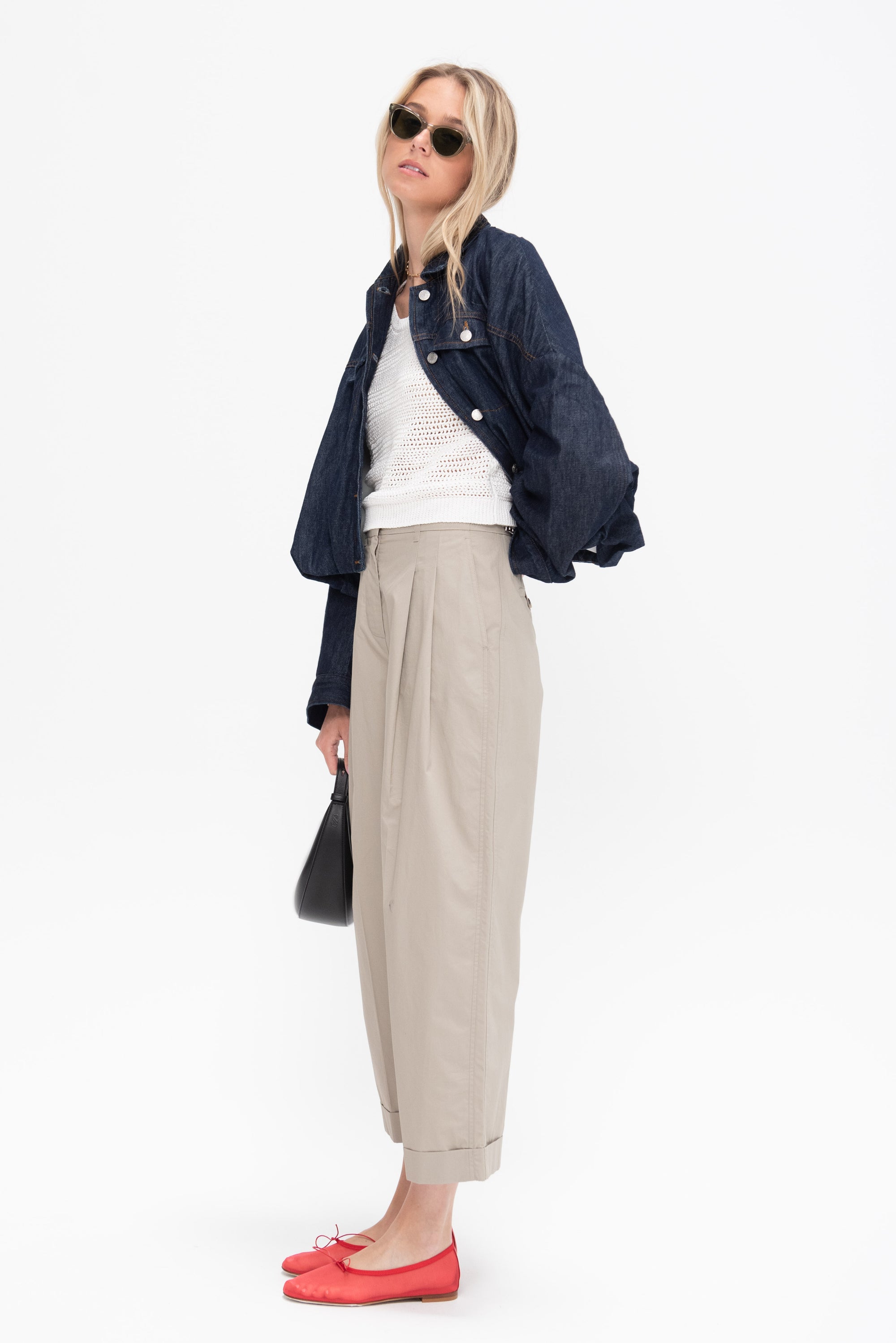 Taylor Cotton Vest, Off-White