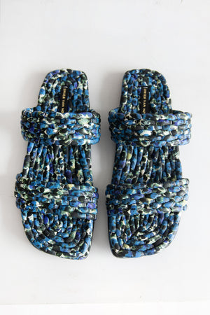 Dries Van Noten - Woven Slide Sandal, Blue