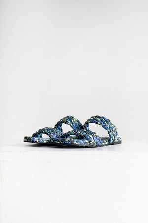 Dries Van Noten - Woven Slide Sandal, Blue