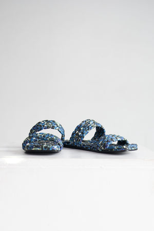 Dries Van Noten - Woven Slide Sandal, Blue