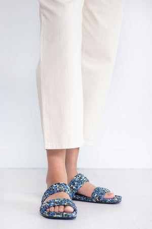 Dries Van Noten - Woven Slide Sandal, Blue