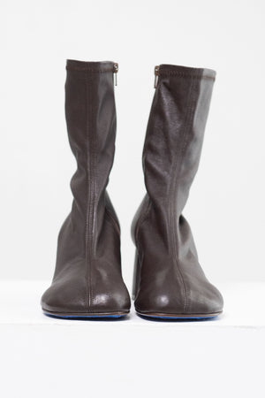 Dries Van Noten - Heeled Leather Boots, Dark Brown