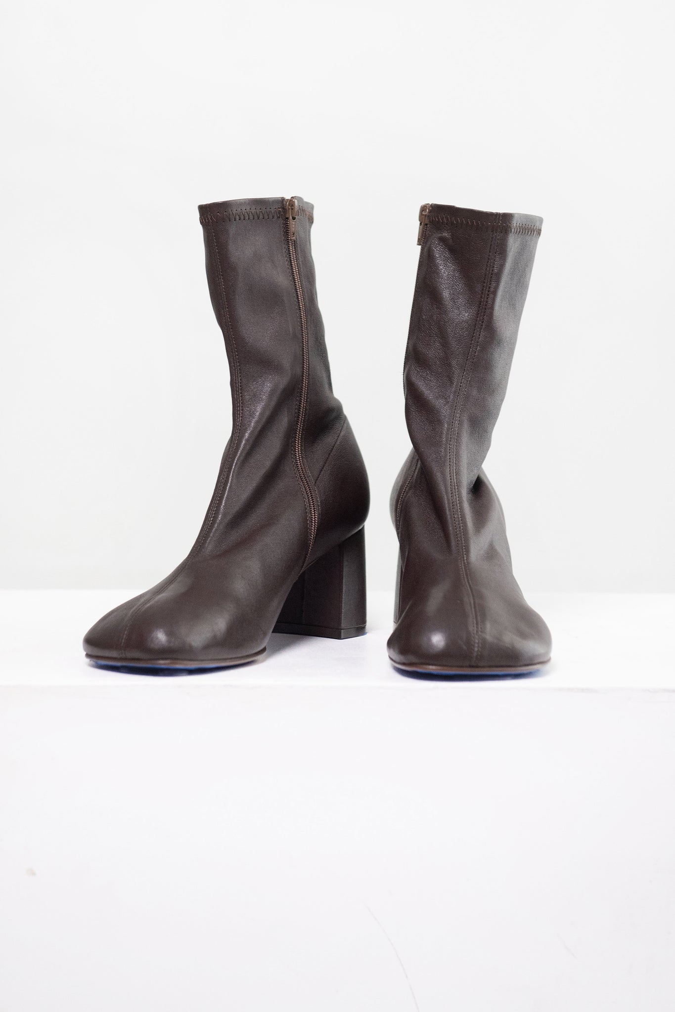 Dries Van Noten - Heeled Leather Boots, Dark Brown