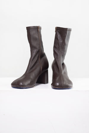 Dries Van Noten - Heeled Leather Boots, Dark Brown