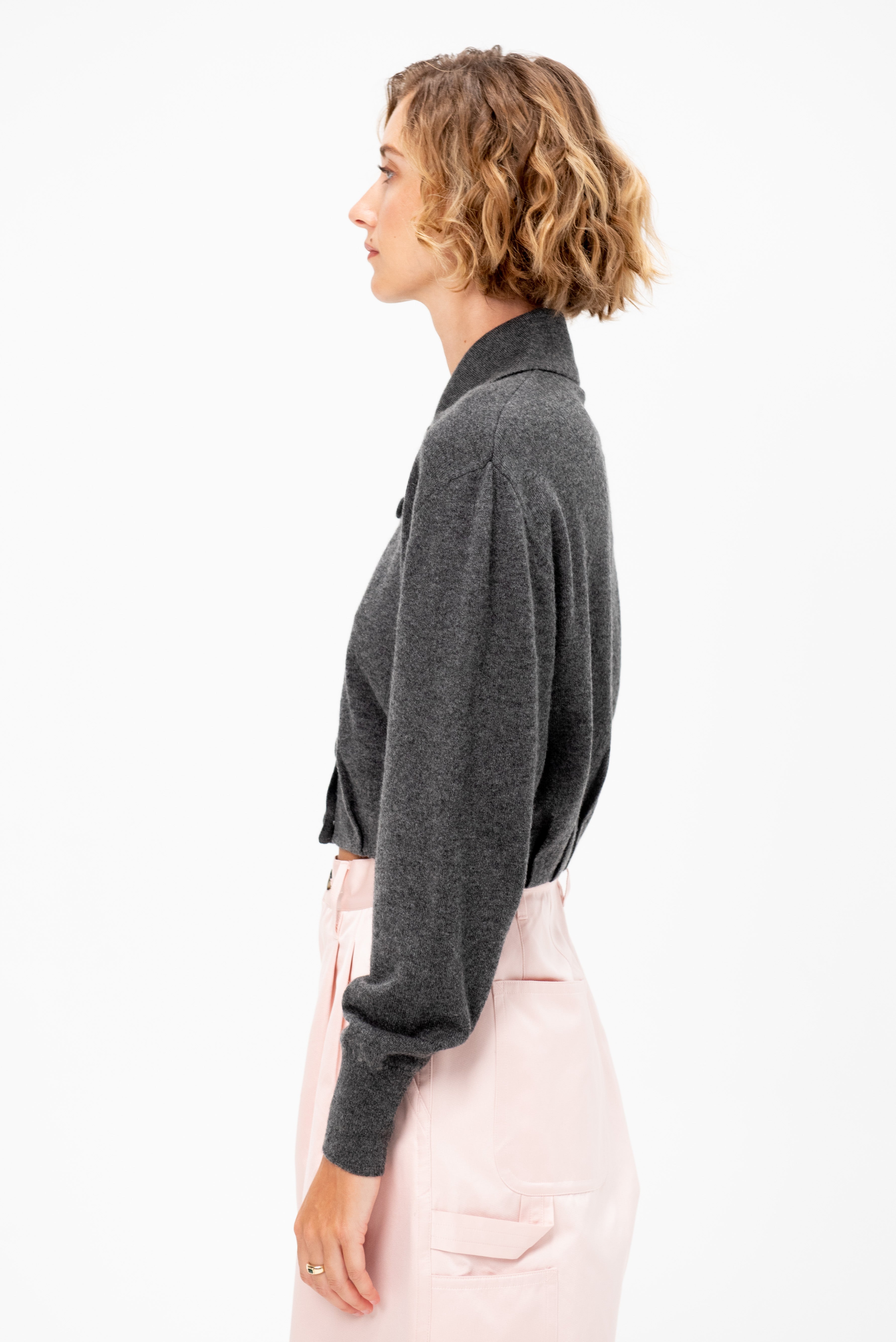 DRIES VAN NOTTEN カーディガン Dries Van Noten Button-Down Cardigan, Dark Grey – Kick Pleat