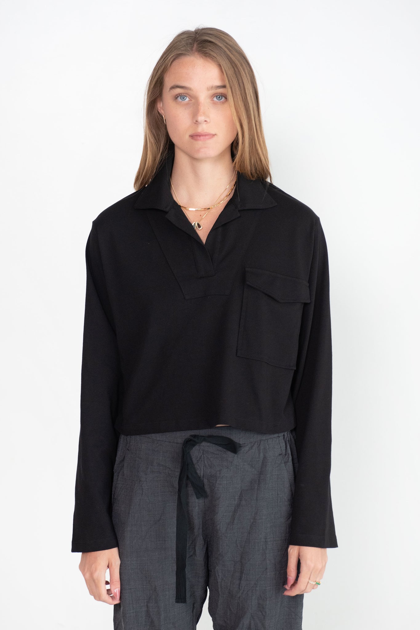Dries Van Noten - Collared Jersey Pullover, Black