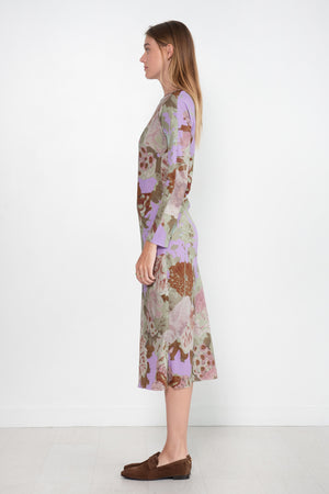 Dries Van Noten - Floral Print Dress, Lilac