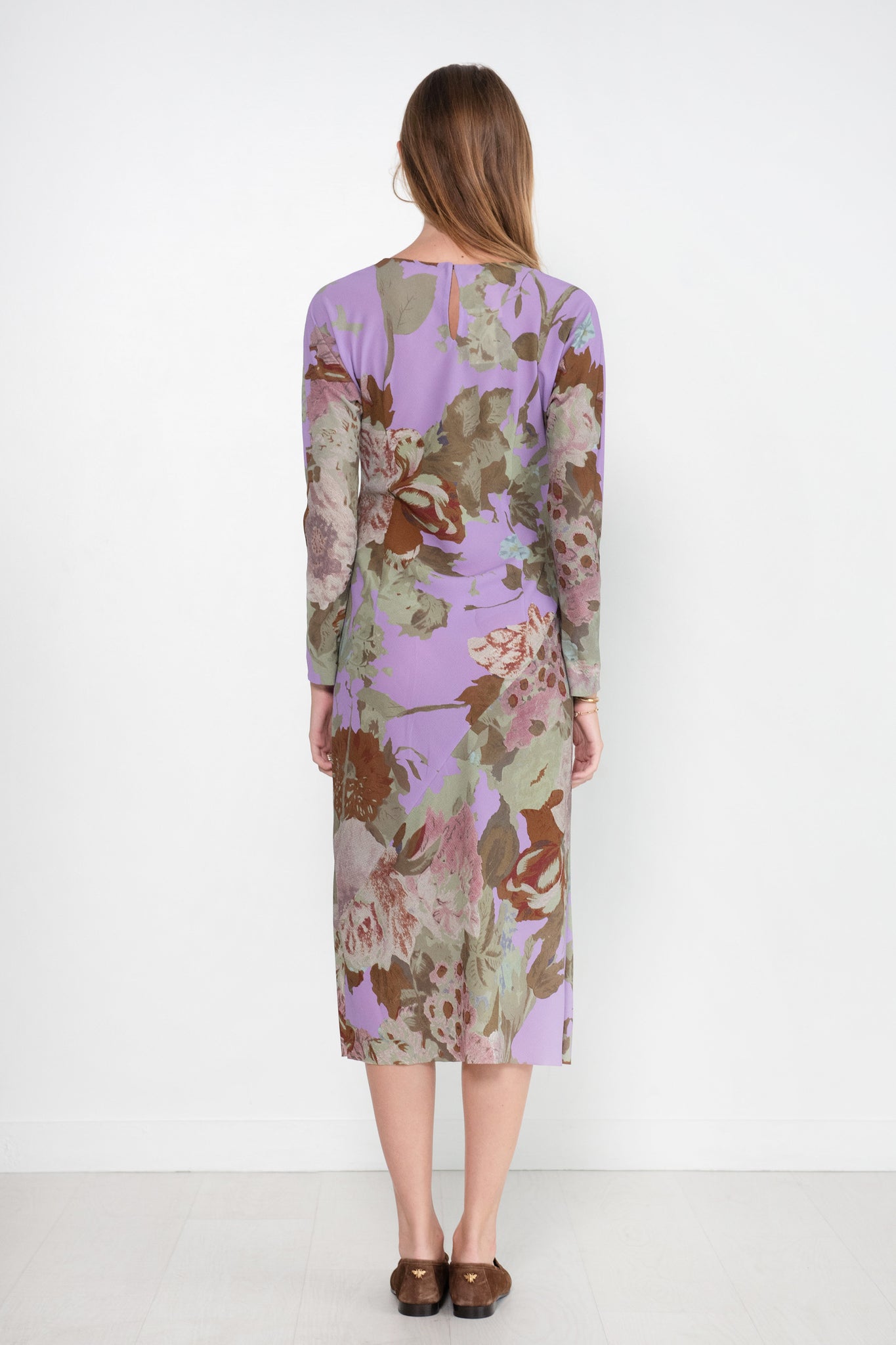 Dries Van Noten - Floral Print Dress, Lilac