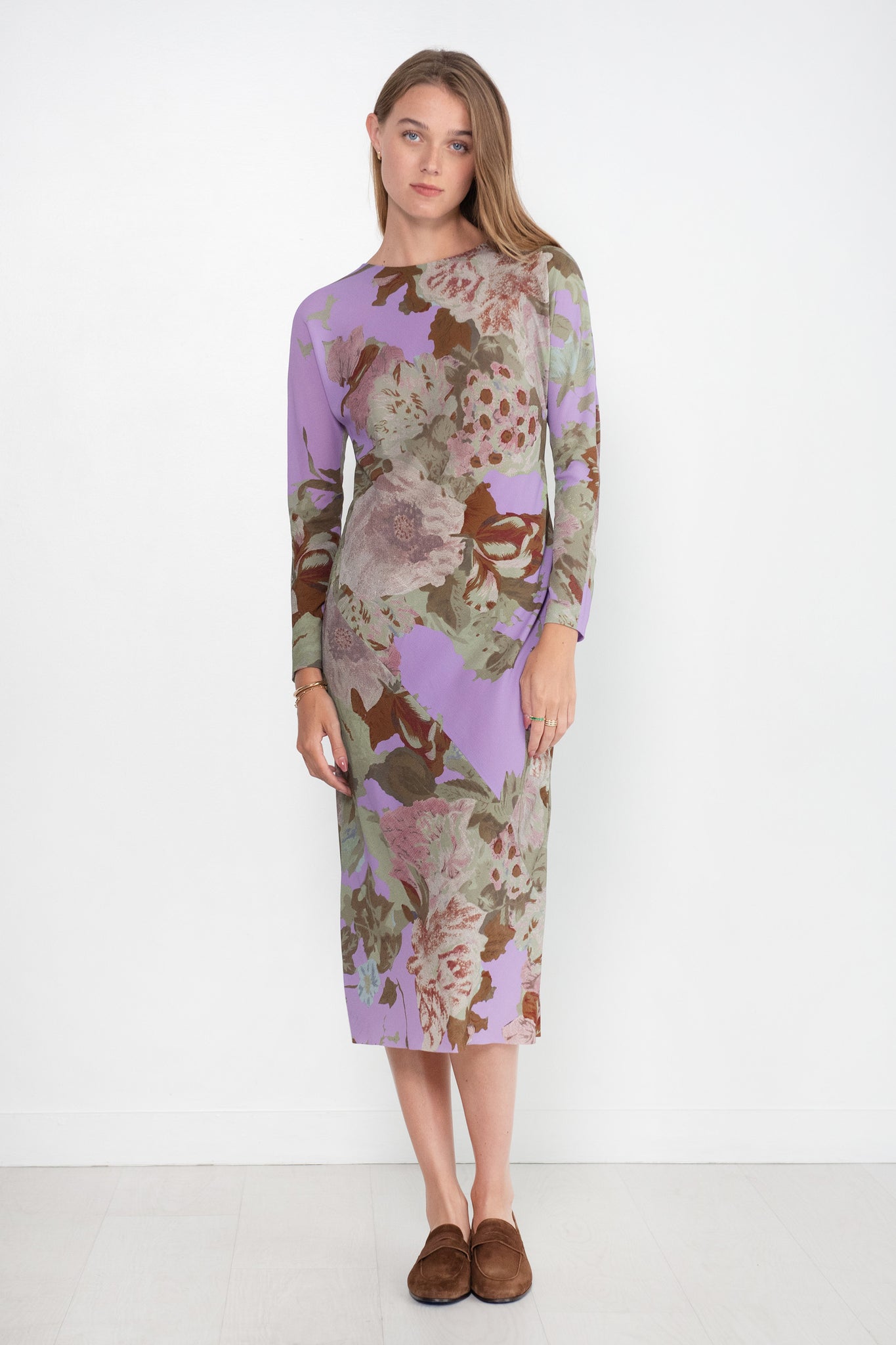 Dries Van Noten - Floral Print Dress, Lilac